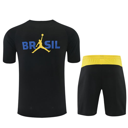 Brazilië trainingsset 2026/28 zwart/geel