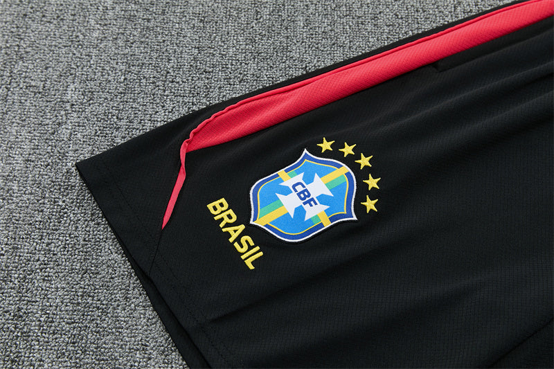 Brazilië trainingsset 2026/28 zwart/rood