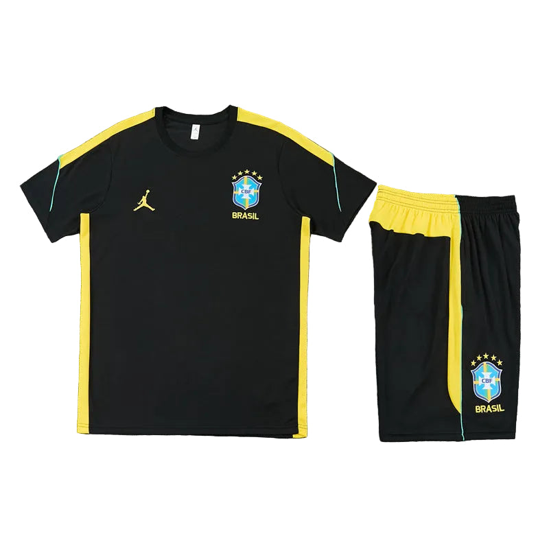 Brazilië trainingsset 2026/28 zwart/geel