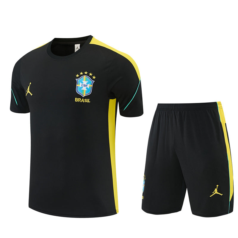 Brazilië trainingsset 2026/28 zwart/geel